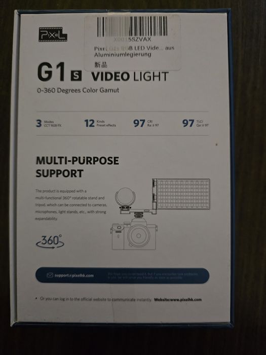 Pixel G1S RGB Video Light