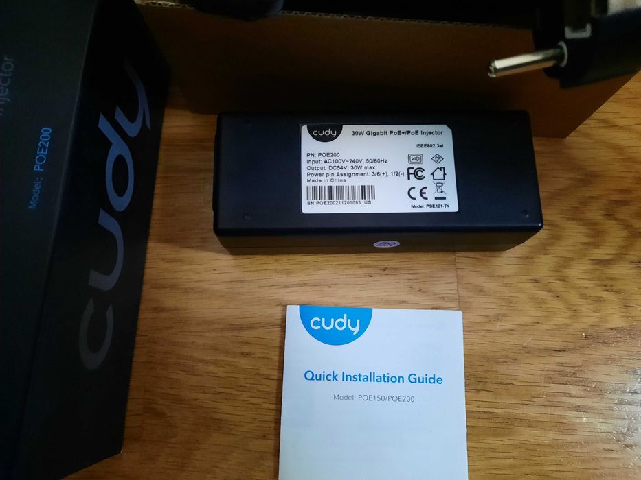 Cudy POE200 - PoE Injector (30 W, Gigabit PoE+)64738600139650121
