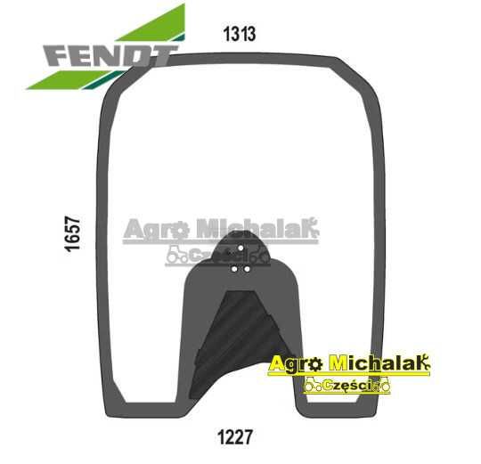 Szyba czołowa FENDT VARIO 714NA, 716,