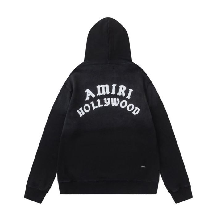 AMIRI HOLLYWOOD худи мужское оверсайз унисекс черное оригинал унисекс