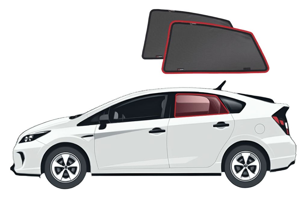 Cortinas marca "Car Shades" Prius 3g - kit completo