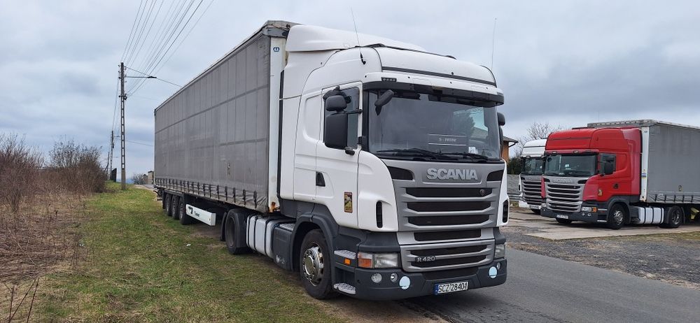 Scania r420 mega + naczepa krone 2013r