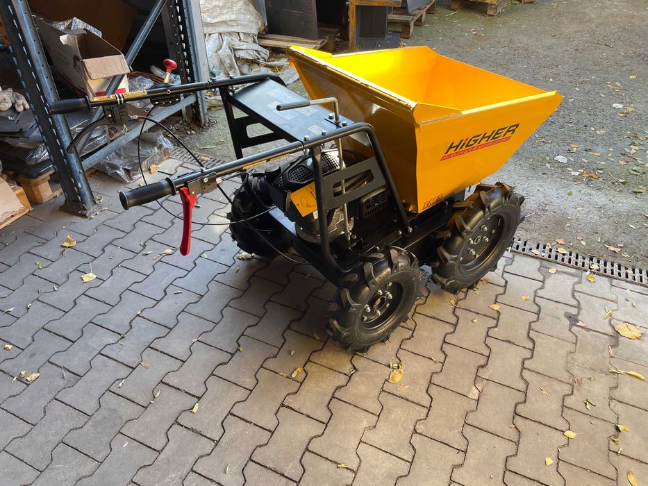 Taczka spalinowa mini wywrotka HIGHER wozidło spalinowe LONCIN 4,5 KM