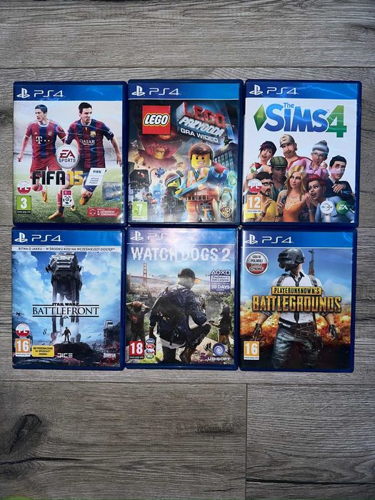 Zestaw gier PS4 – 6 sztuk