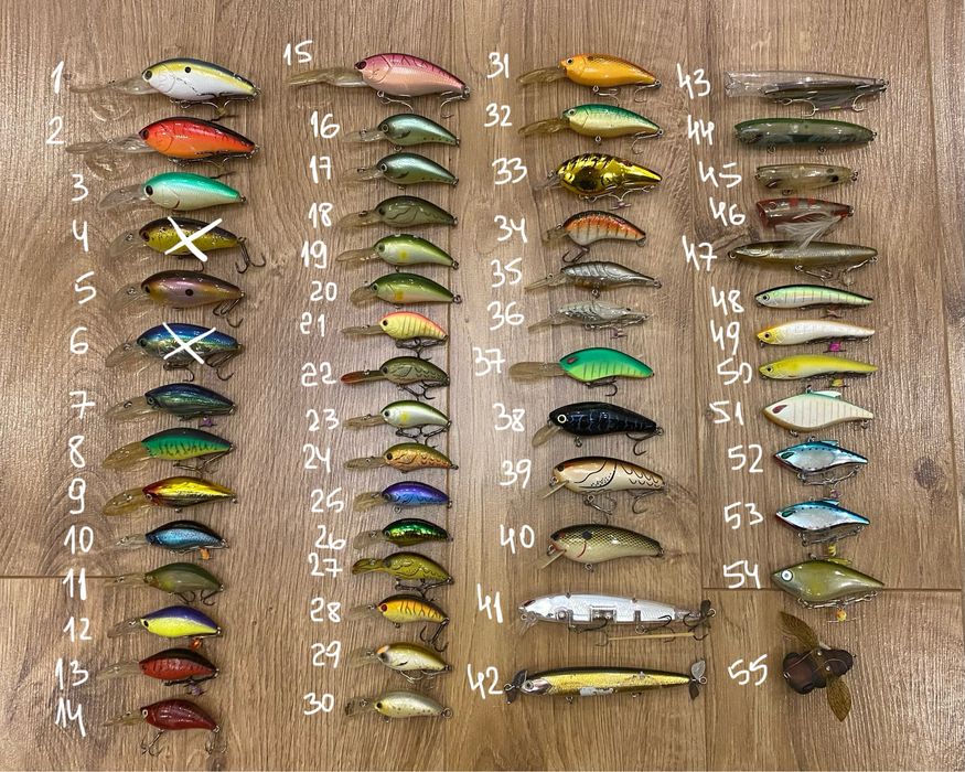 Оригінальні воби з Японії, воблери на щуку, судака, форель, головня