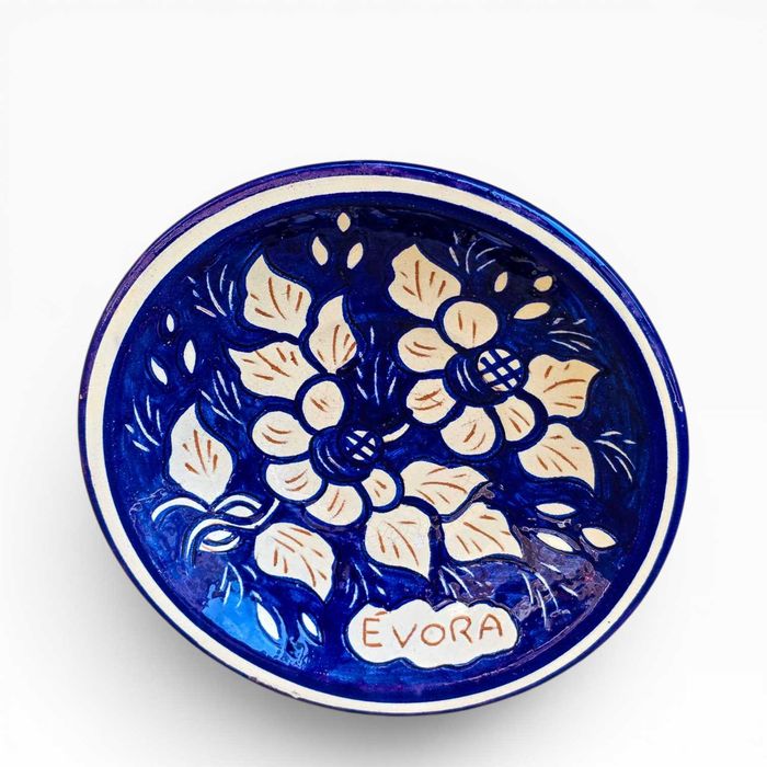 Prato / Taça Decorativa Cerâmica Vidrada — Évora