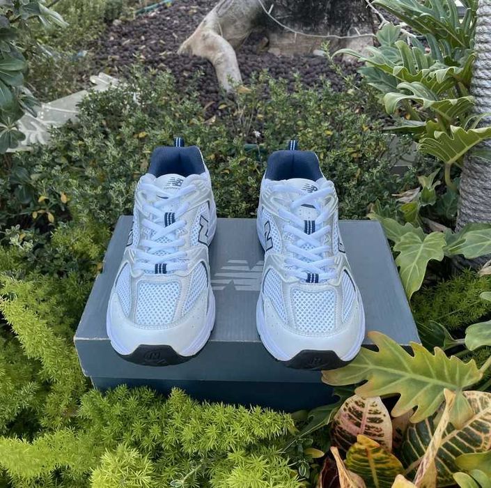 New Balance 530 White Silver Navy R.42