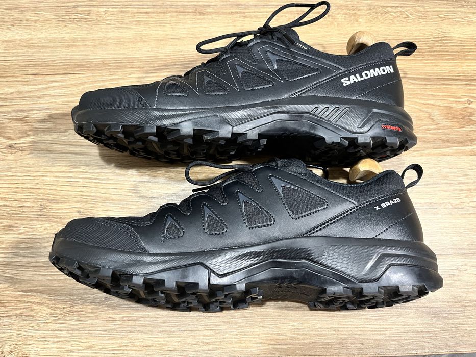 Кросівки чоловічі Salomon X Braze Gore-Tex Black розмір 46(29,5 см.)