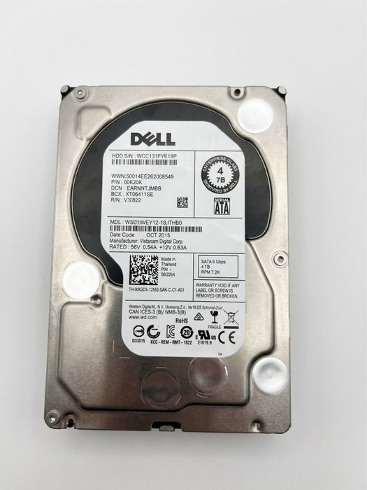 Dysk HDD WD 4TB 7200RPM - idealny do monitoringu / kamer