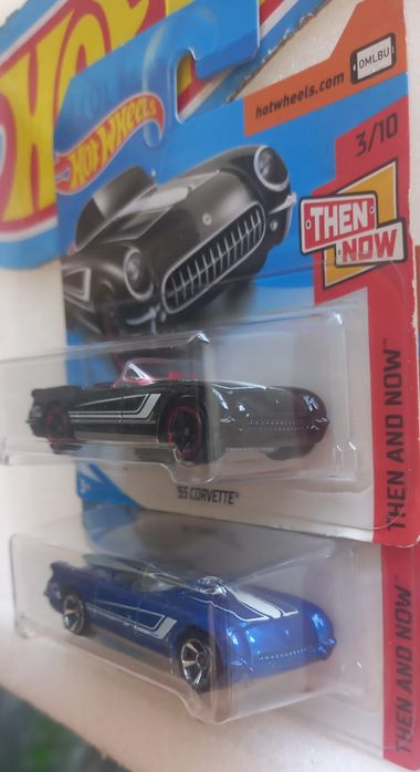 Conjunto 2 , 55 corvette hot wheels