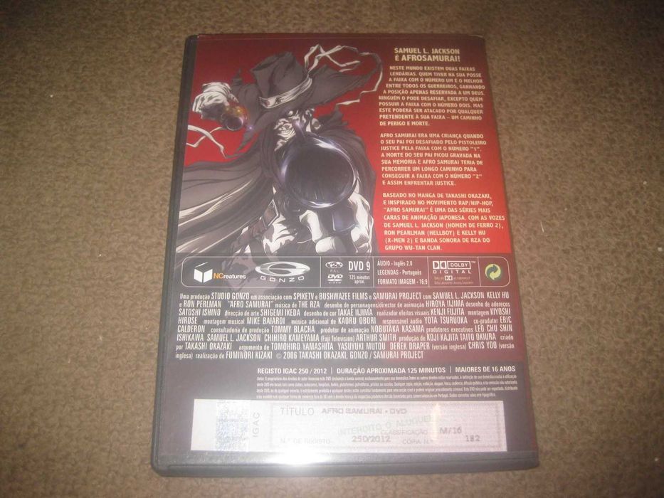 DVD "Afro Samurai" com Samuel L. Jackson (Voz) Raro!