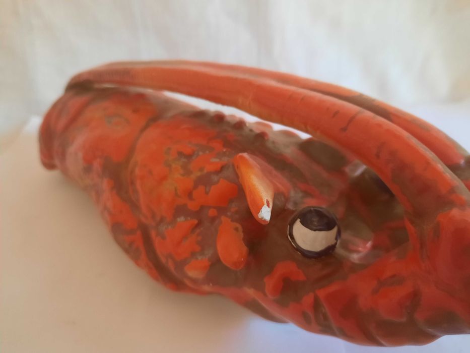 Tampa de Lagosta em faiança de Sacavem