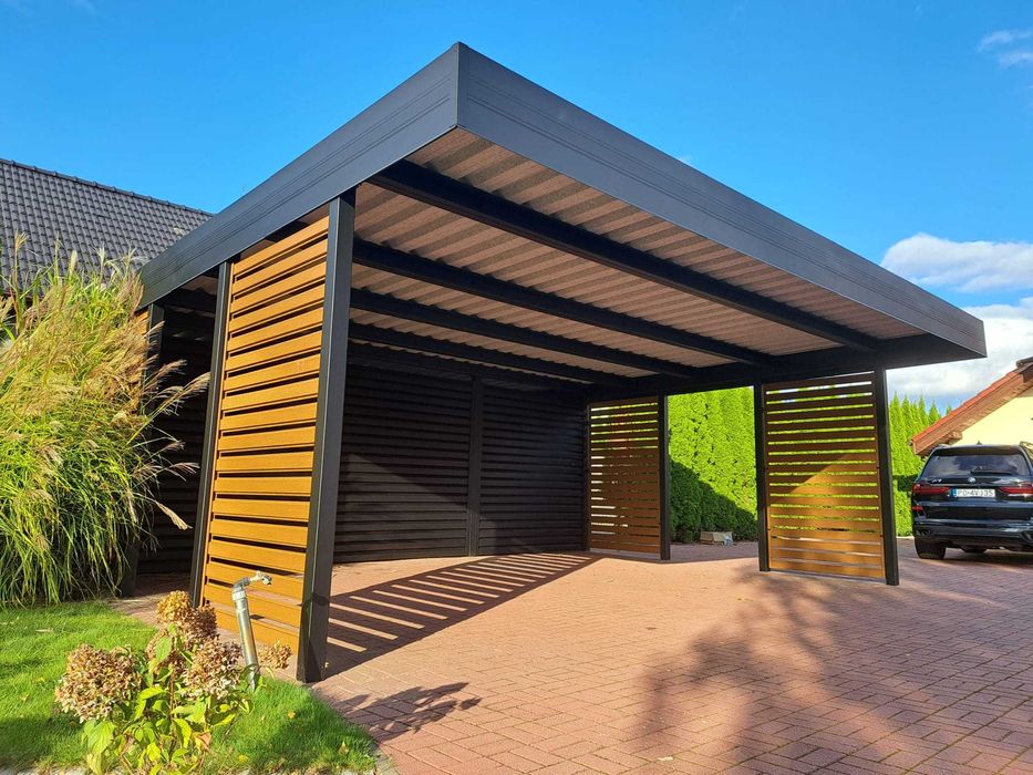 Wiata samochodowa dwustanowiskowa 6x6m, garażowa, carport na wymiar!