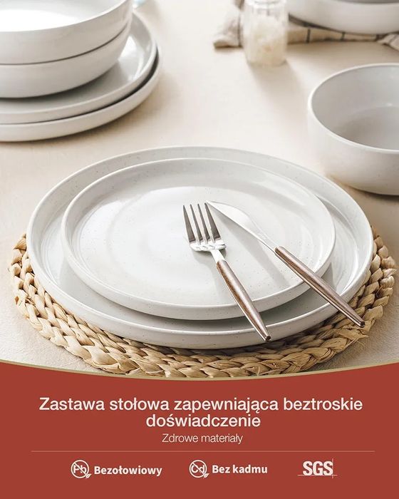 Zestaw zastawy stołowej . Richmount milkyway series 12