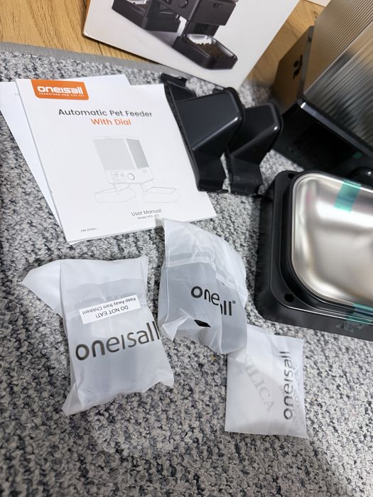 Oneisall Automatic Pet Feeder with Dial 5L | Automatyczny podajnik karmy dla psa i kota