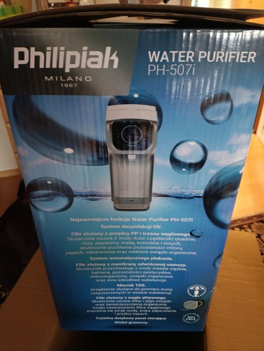 Domowa stacja uzdatniania wody, filtr wody Philipiak Water Purifier