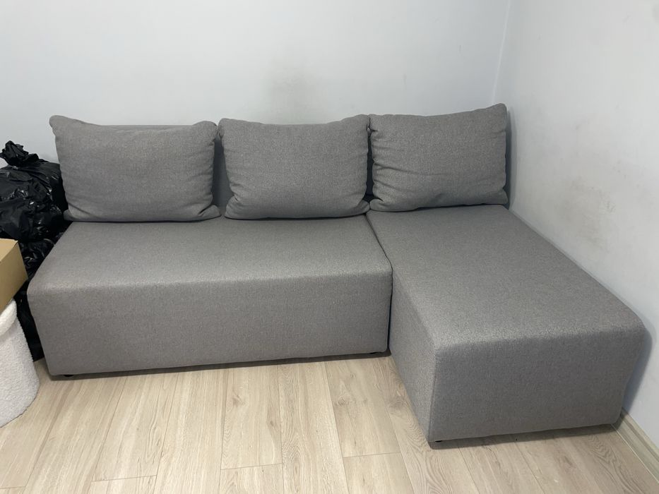OKAZJA Rozkładana kanapa narożnik łóżko 200 x 140 cm