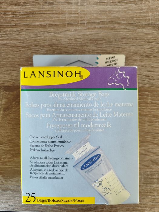 Sacos para armazenamento de leite materno