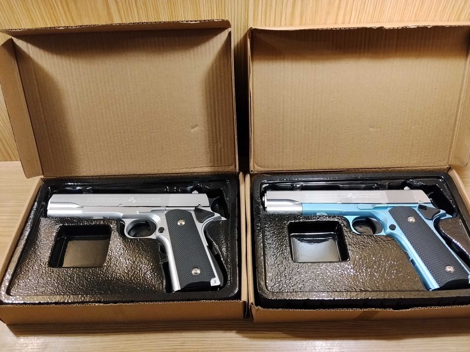Пистолет детский игровой металлический на пульках (с деффектом) Кольт 1911 Colt