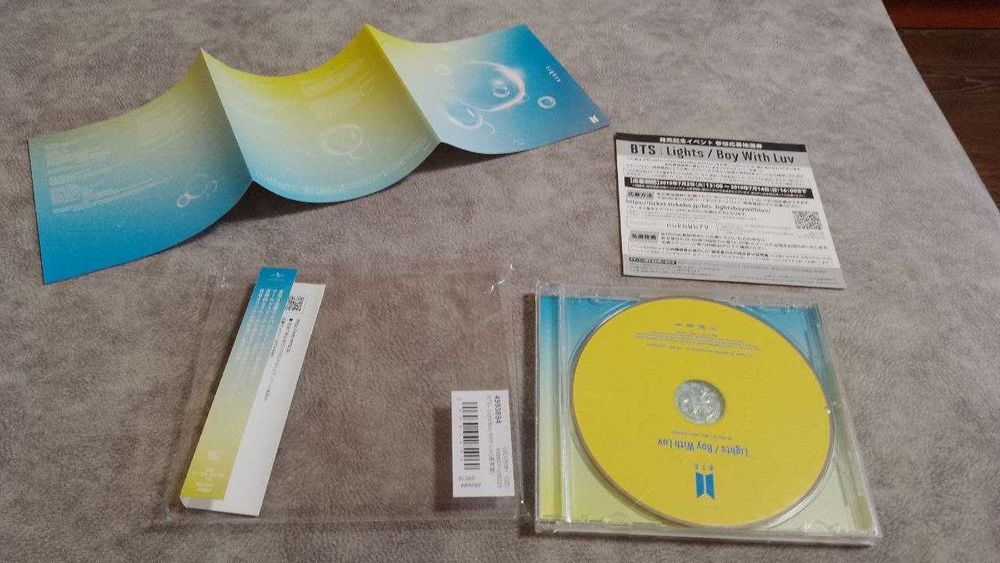 bts - light / boy with luv. японский cd