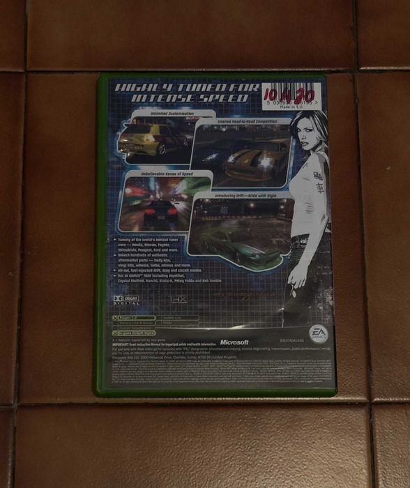Jogo Xbox Need For Speed Underground Completo - Capa Inglesa