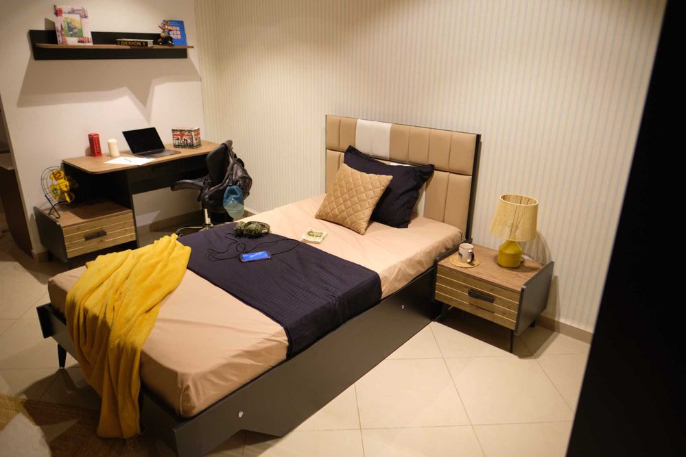 Conjunto Quarto Completo Solteiro Novo | Cama Roupeiro Cómoda Mesa