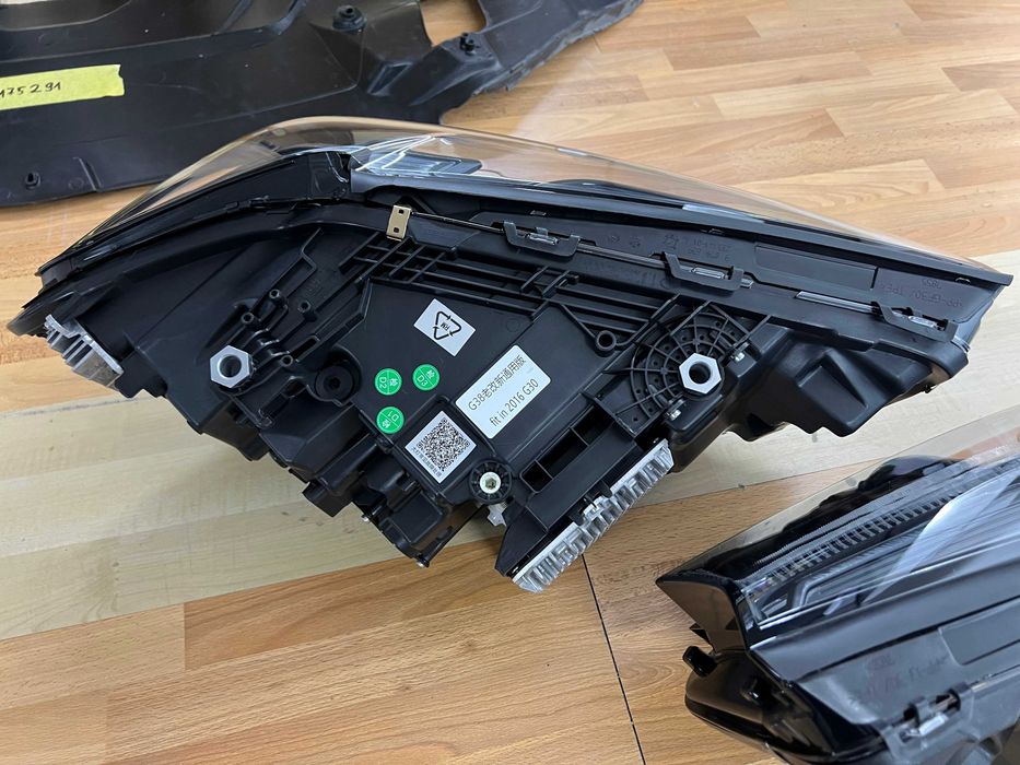 Фара bmw g30 g31 full led shadow black черные фары оптика бмв г30 г31 Замена до рестайлинга