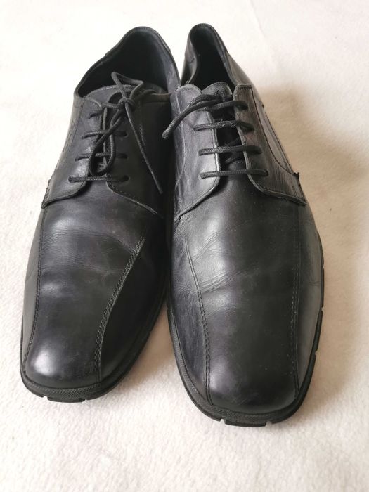 Czarne buty półbuty eleganckie męskie 45