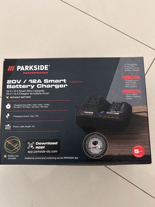 Ładowarka Parkside Performance 20V 12A.