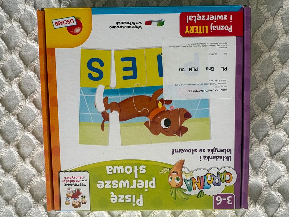 Układanka Piszę pierwsze słowa