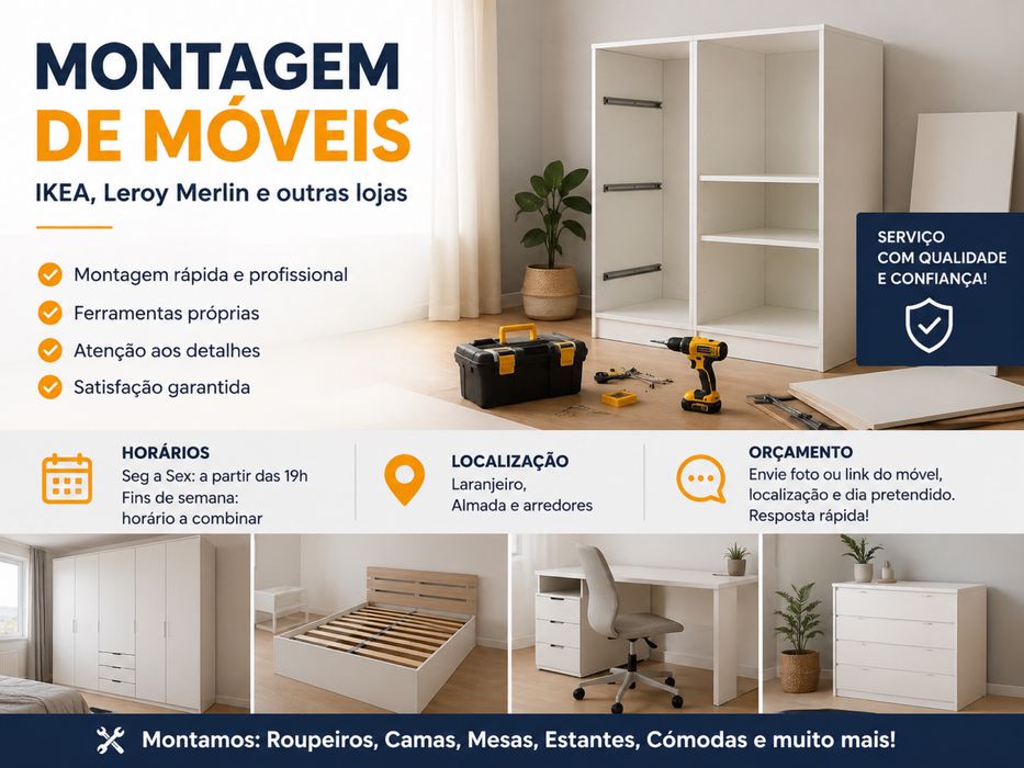 Montador móveis Laranjeiro e aredores