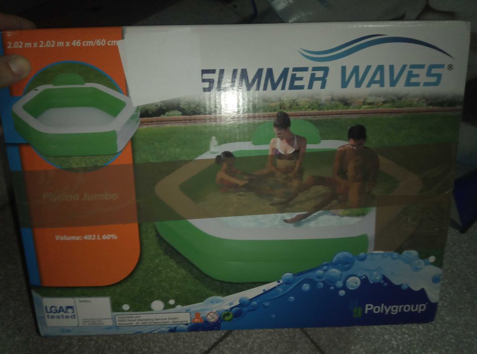 Piscina nova embalada 2,02mx2,02mx60cm