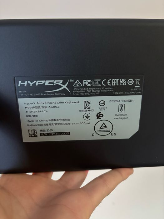 Teclado HyperX Alloy Origins Core