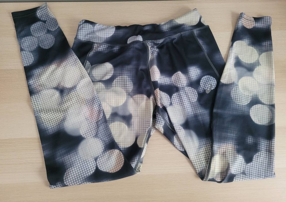 Asics legginsy motion dry we wzory rozmiar XL