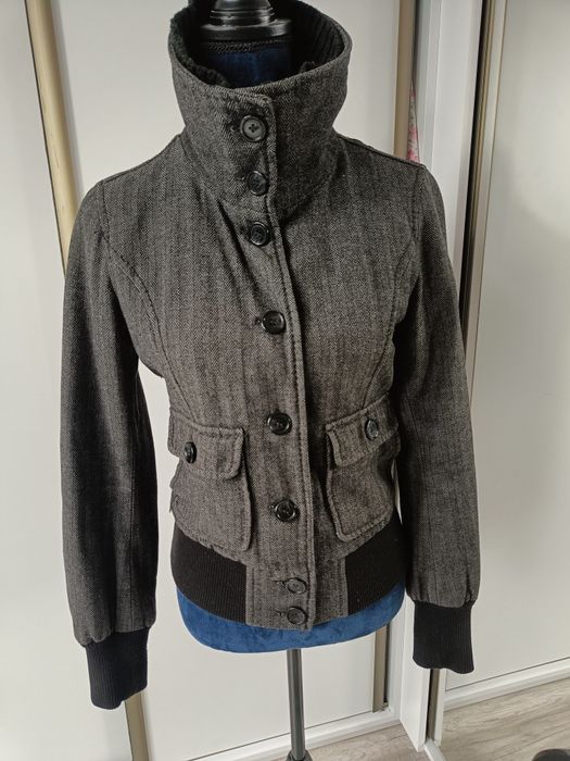 Szara-czarna kurtka damska, LOGG by HM, r. M /38