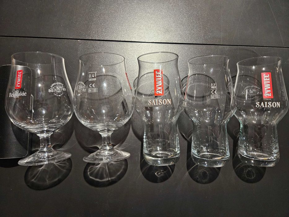 Szklanki żywiec mega zestaw konesera