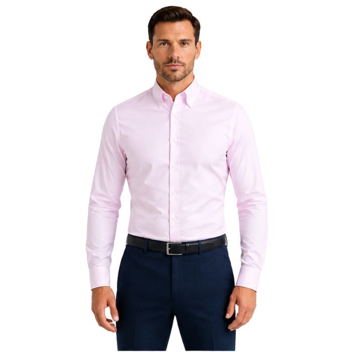 Koszula męska SLIM FIT bladoróżowa 100% bawełna Osovski 176/182-43