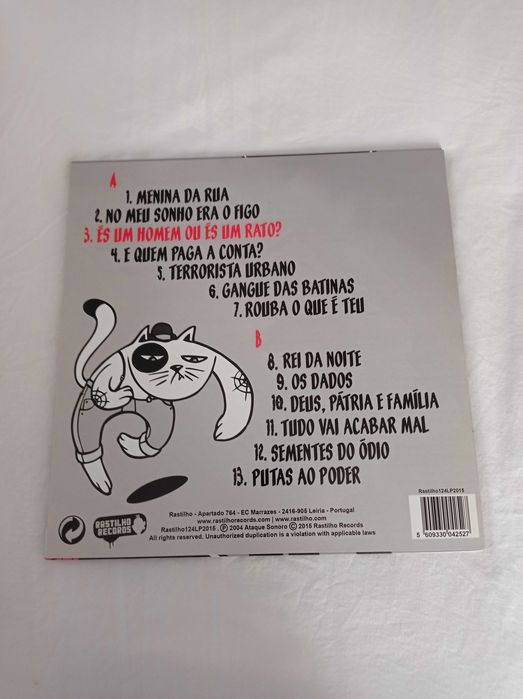 Mata-Ratos - “És um Homem ou és um Rato?” LP (Novo)