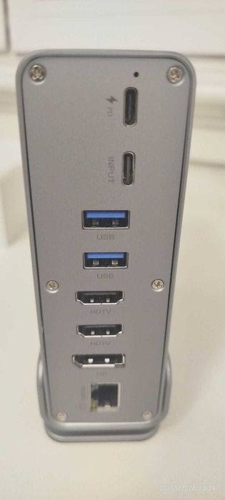 Docking station 15 em 1 - Novo Expanda até 3 monitores