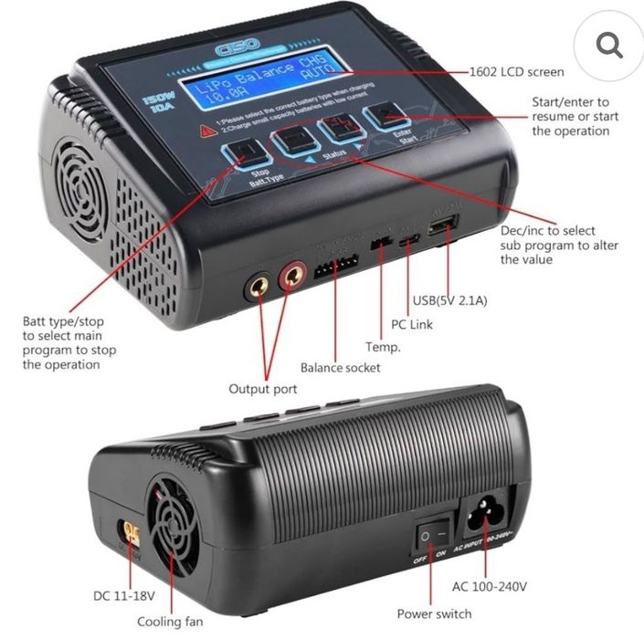 Carregador de bateria LiPo RC