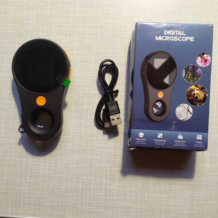 Міні, кишеньковий мікроскоп
500x плюс лупа 20х.