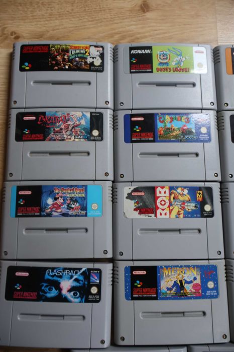 Gry Super Nintendo Snes PAL Simpsons Pac-man Jim Tiny toon Donkey Kong