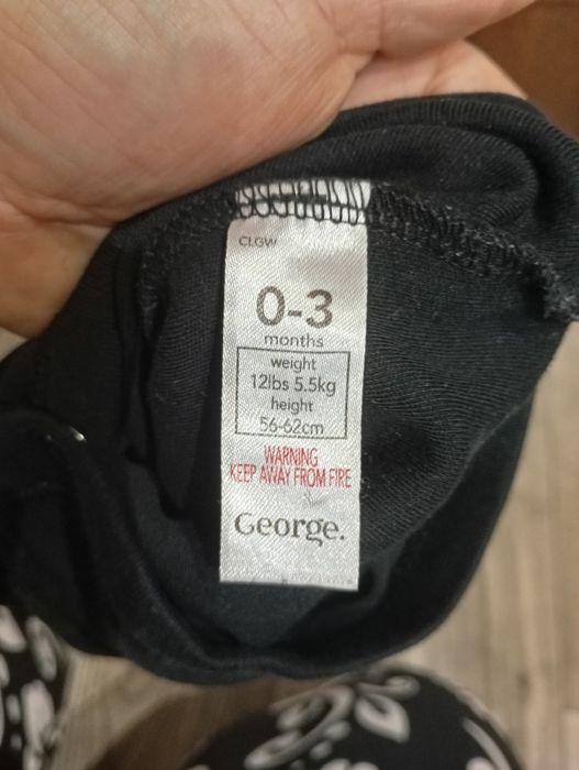 Body bawełniane z krótkim rękawem 56 62