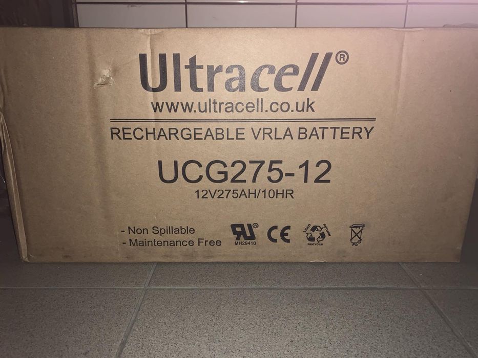 Акумулятор гелевий ultracell ucg275-12