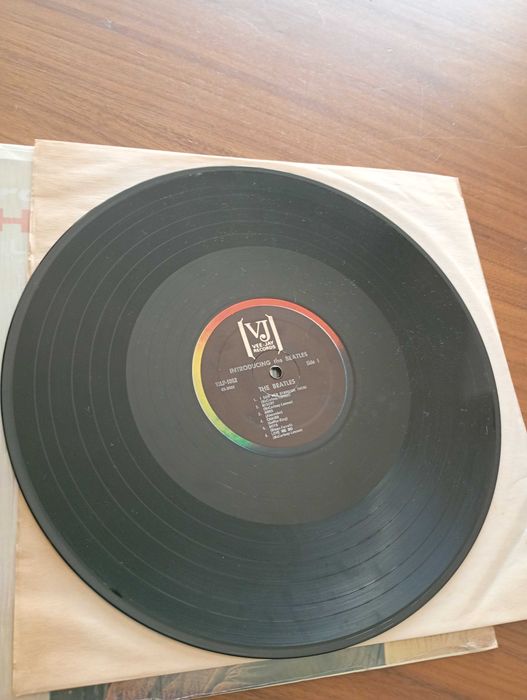 Disco de vinil dos Beatles.