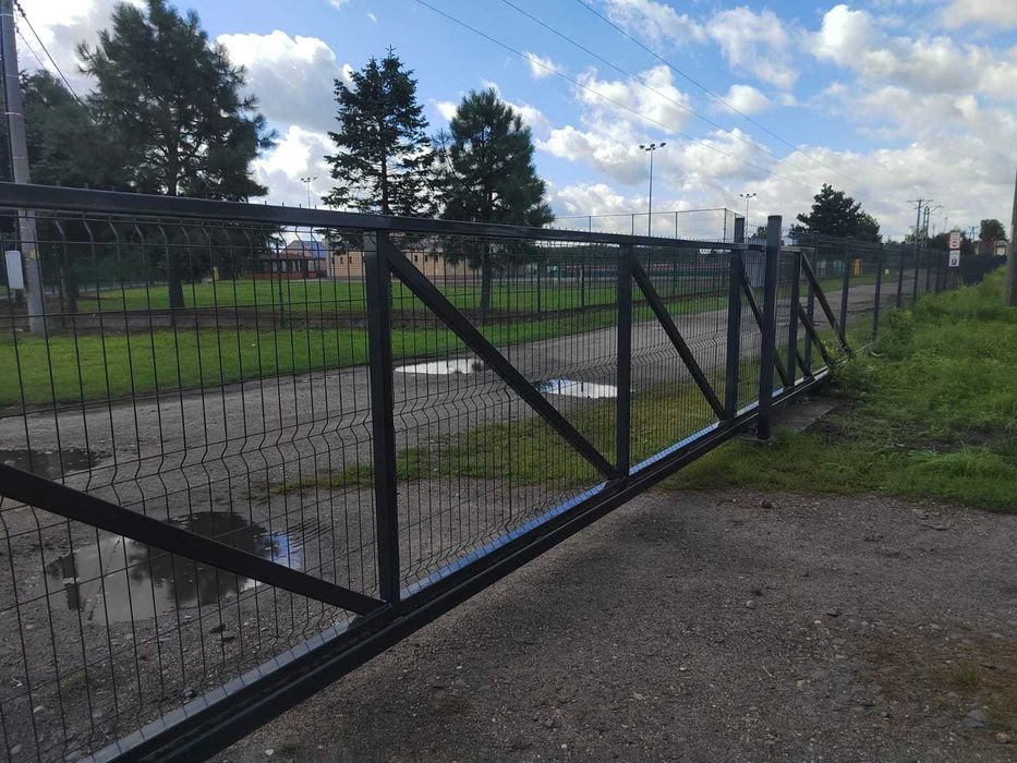 Brama panelowa przesuwna 160/400cm + RAL - producent _ FURTKA