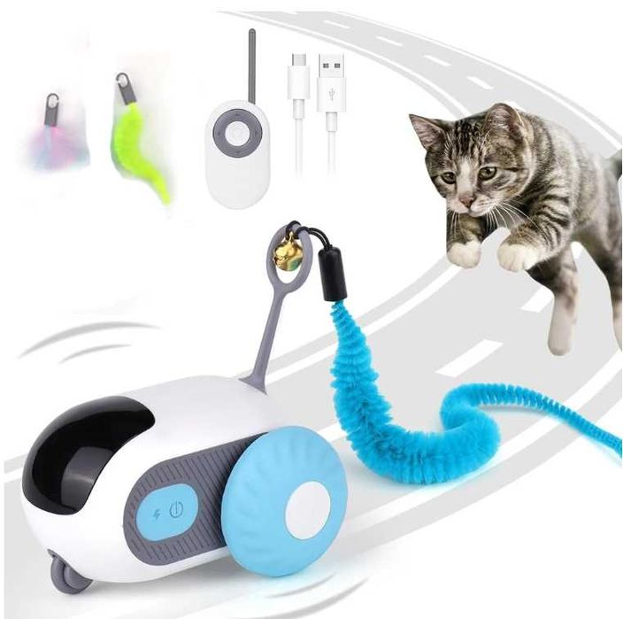 Машинка для котів і собак на пульті керування (USB, 2 режими, пульт)