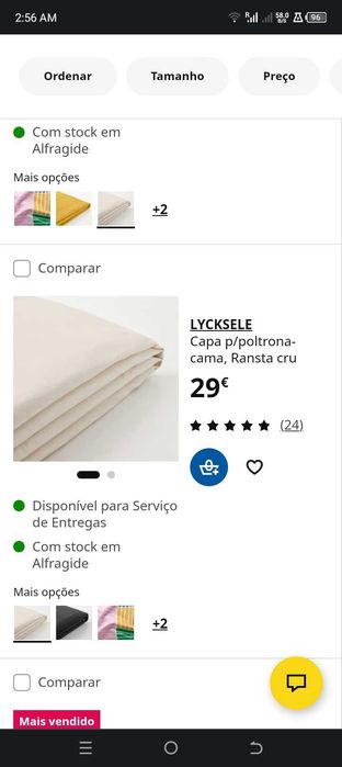 Estrutura de Sofá Poltrona cama Lycksele Ikea