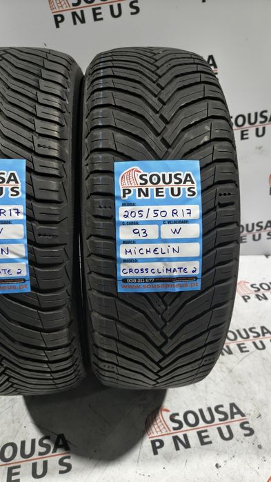 2 pneus semi novos 205-50R17 Michelin - Oferta dos Portes