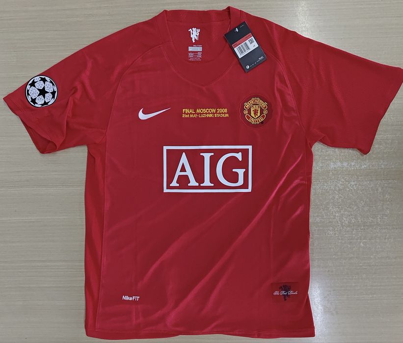 Camisola Retro Manchester United 2008 - Ronaldo 7 Edição Final de Moscovo